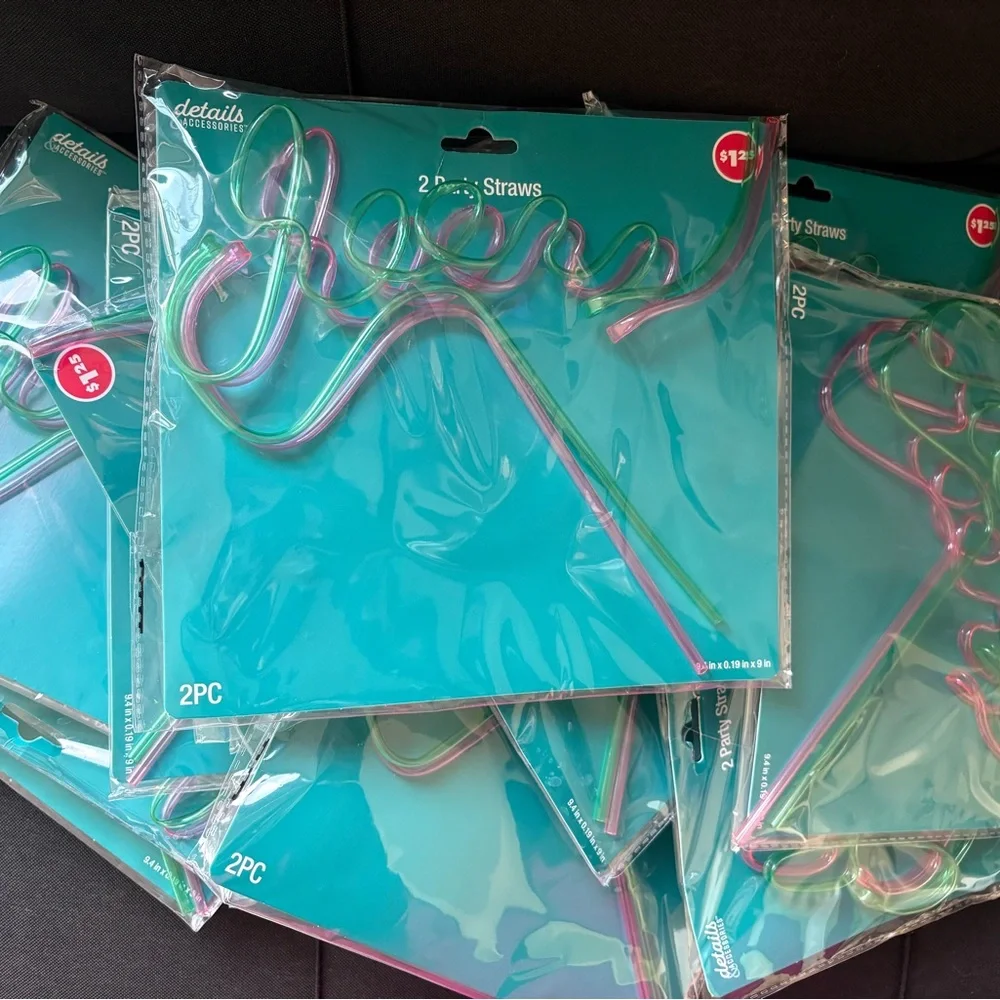 28 ‘CHEERS’ PARTY STRAWS